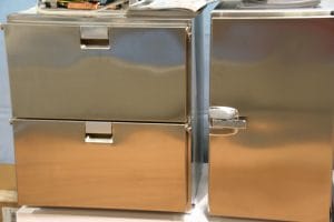 Indel-Webasto Isotherm two-draw and single door refrigerator