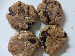 4 Sweet Potato Oatmeal Cookies with Chocolate Chips that are Gluten and Dairy Free