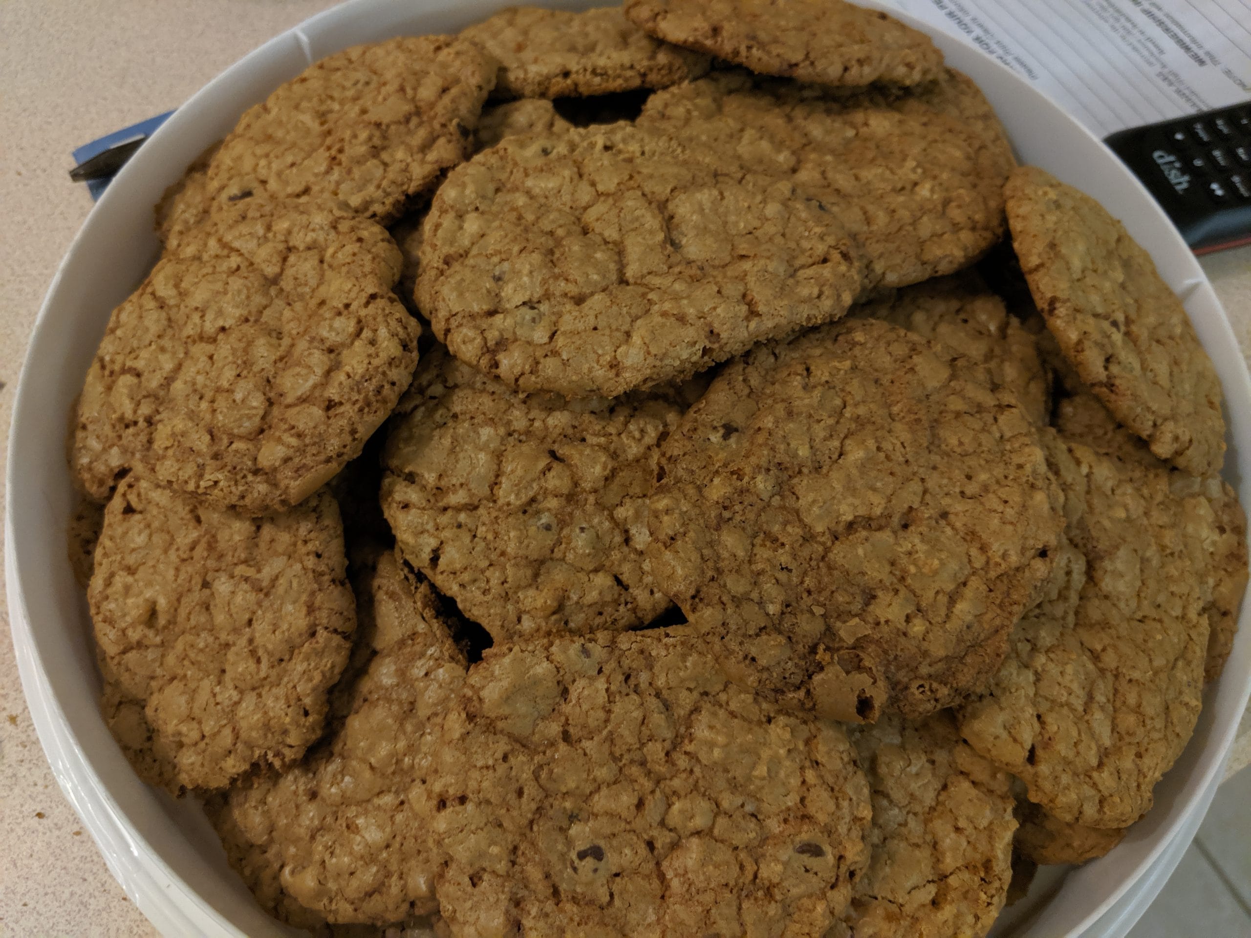 Chocolate chip cookies that are gluten, lactose, dairy, sorghum flour and nut free